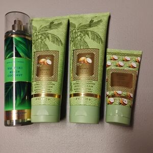 Waikiki Beach Coconut Bath & Body Works Lot Of 4